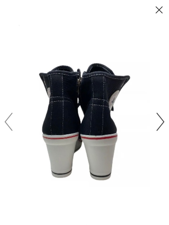 Max Star Women's 8 Sneakers Wedge Heel Ankle Boots Black - Picture 3 of 3